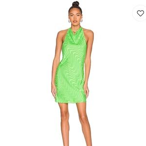 Amanda Uprichard Green Chain Dress